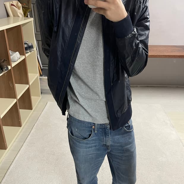 M) 노스페이스 차이나카라 나일론 자켓