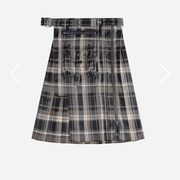 구합니다!) 베이컨트 아카이브 레이어드 롱 스커트 그레이 