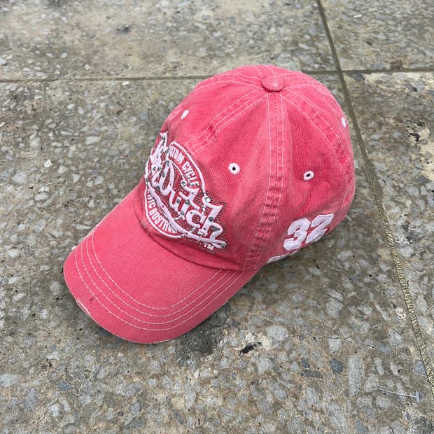 본더치 핑크 큐빅 볼캡