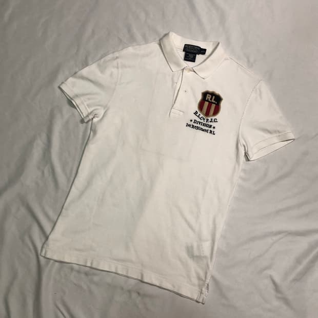 폴로 진스 크레스트 자수 백넘버 카라티