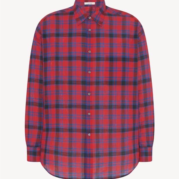 더로우 the row lancaster shirts check S