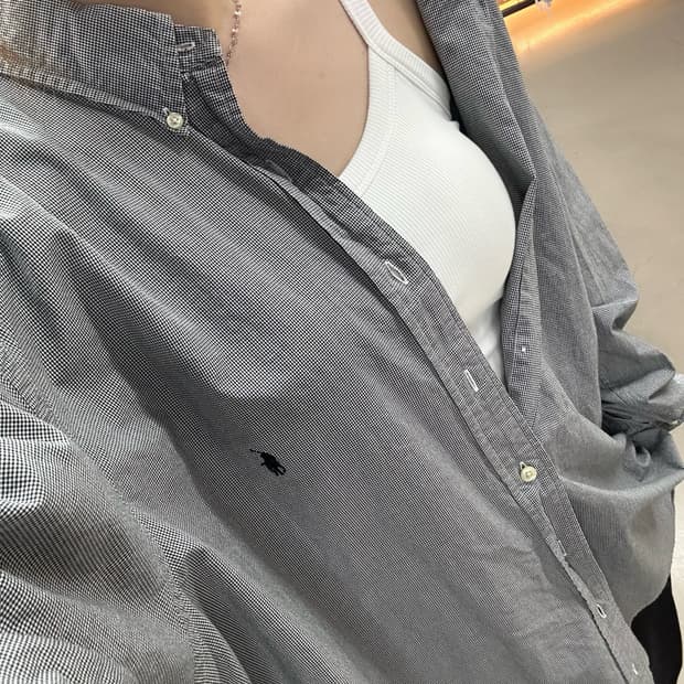 폴로 체크 셔츠