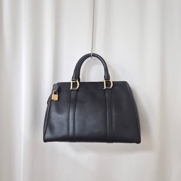 디올(DIOR) D링 레더 블랙 보스턴백 토트백 빈티지가방