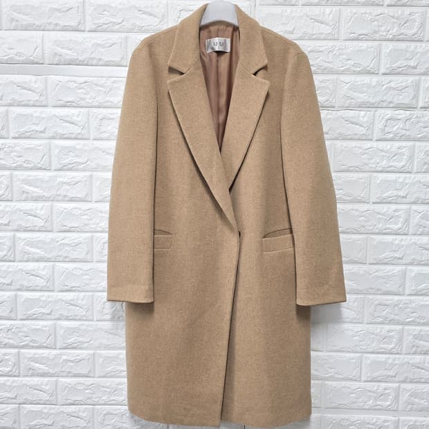 택포) 한섬 SJSJ 캐시미어 여성 코트 (베이지)