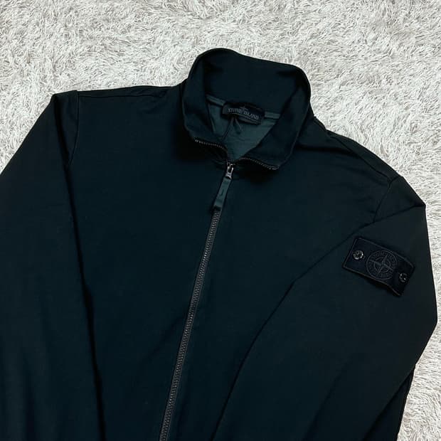 [XL] 백화점판 정품 스톤아일랜드 22SS 고스트피스 집업 가디건 블랙