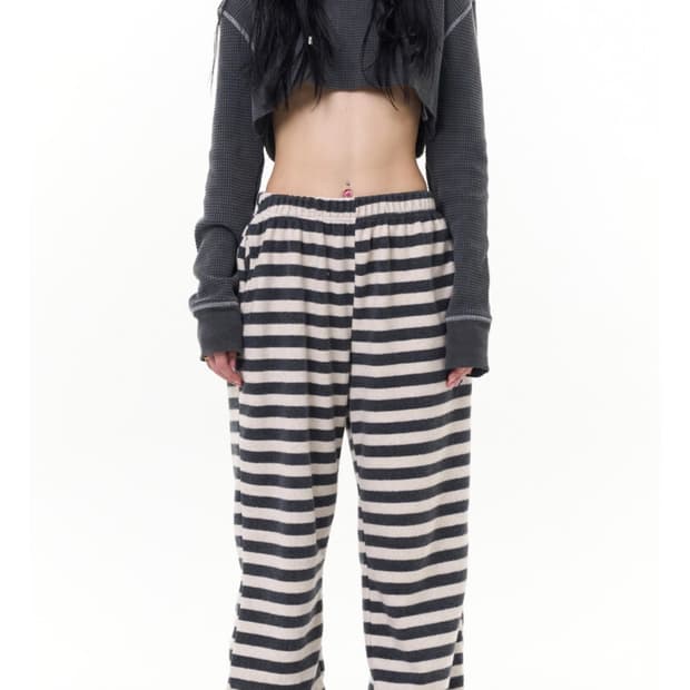 탠스댄스 스트라이프 팬츠