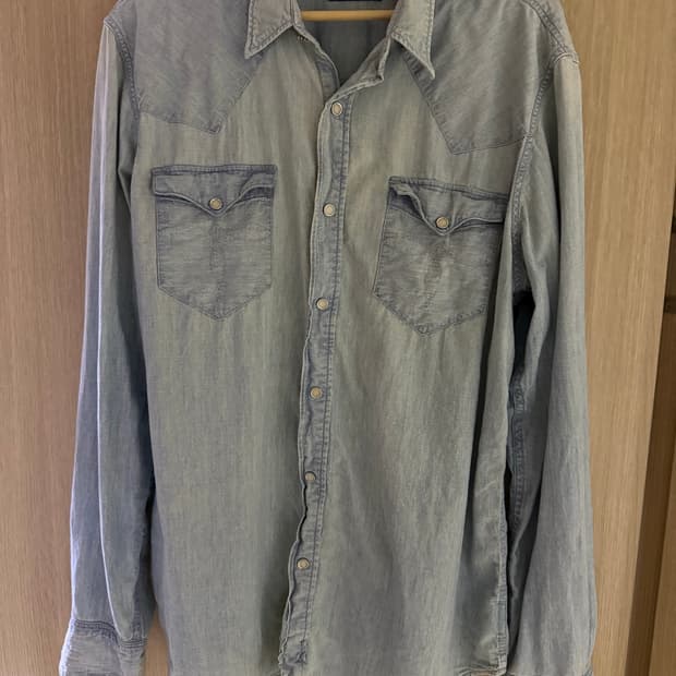 rrl 더블알엘 샴브레이 웨스턴셔츠 xl