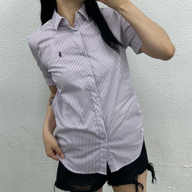 폴로 랄프로렌 퍼플포니 스트라이프 셔츠 반팔 2