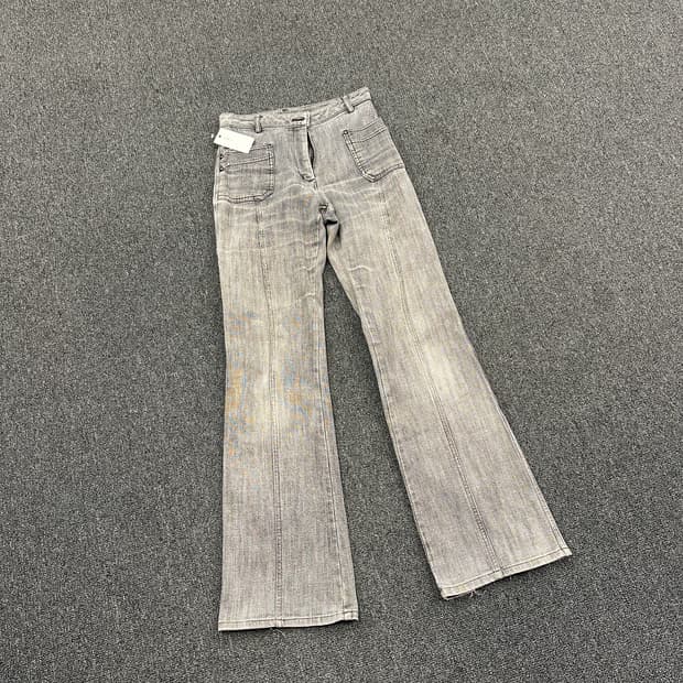 26) 재패니즈 빈티지 그레이 워싱 부츠컷 데님팬츠