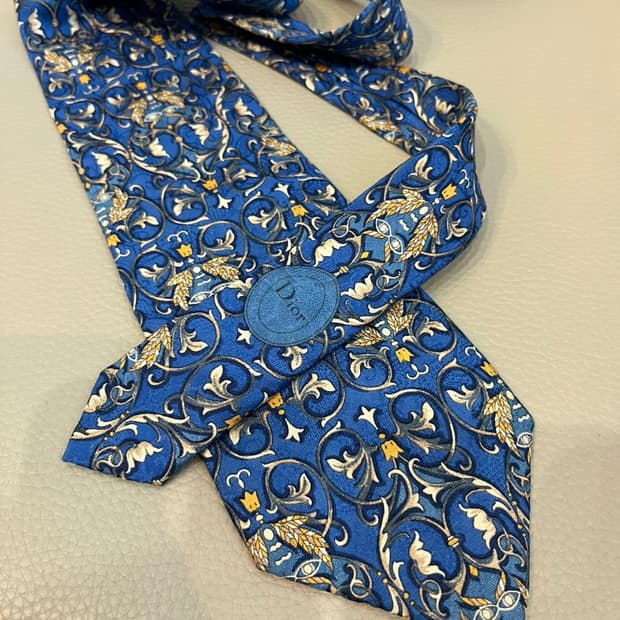 디올 실크 넥타이 Made in FRANCE