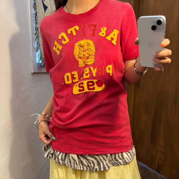 아베크롬비 빈티지 머슬핏 패치 반팔티 (h208)