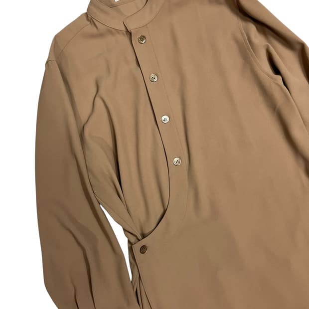 아미먼트 브라운 랩스커트 한복풍 롱 원피스 M