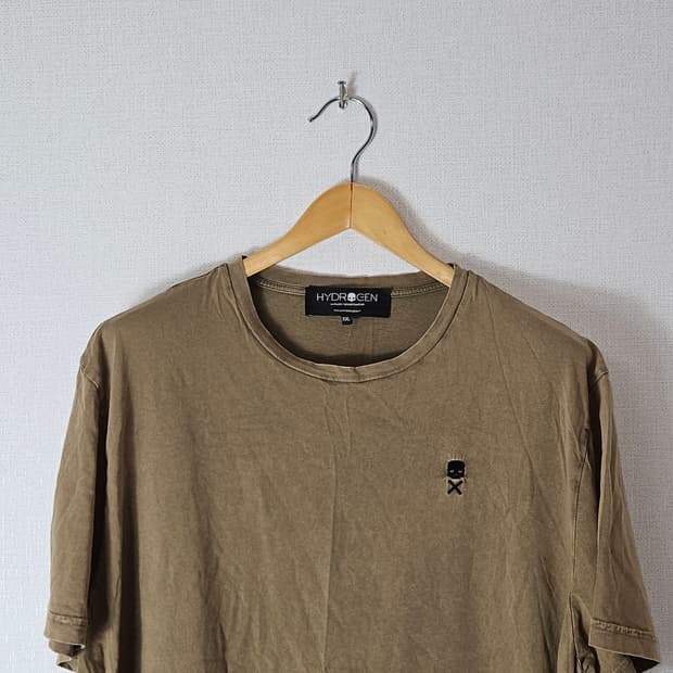 하이드로겐 피그먼트 워싱 반팔 티셔츠 럭셔리 스포츠 XXL 정품