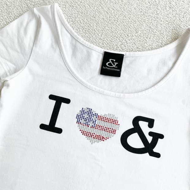 P&d ♥ 핑키앤다이안 성조기큐빅 딱붙탑