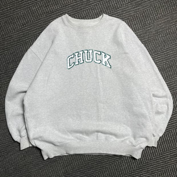 Chuck 아치로고 스웻 맨투맨 그레이o 5098