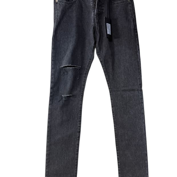 17aw 생로랑 흑청 크러쉬 데님