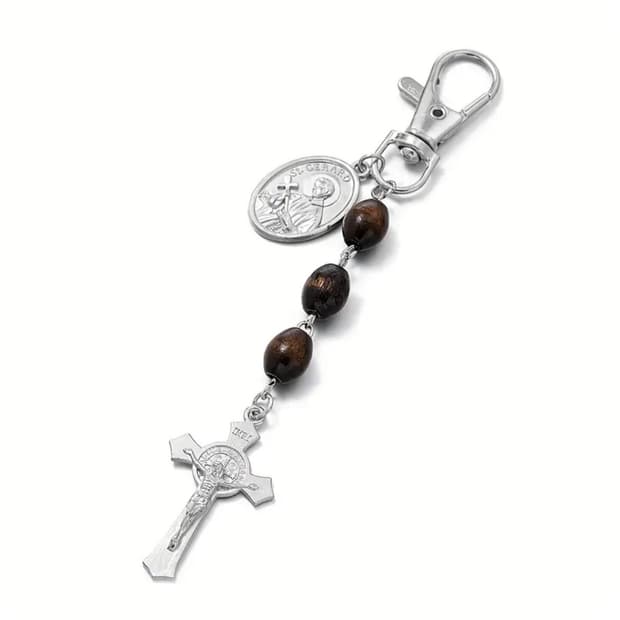 Vintage Christian Cross Keyring