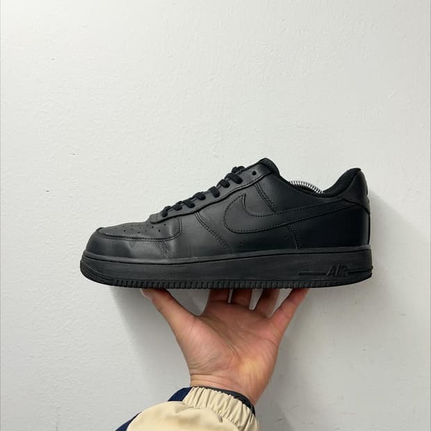 나이키 에어포스1 올블랙 스니커즈 280mm