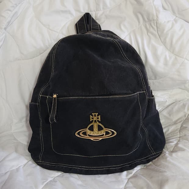 비비안웨스트우드 코튼 배낭 백팩