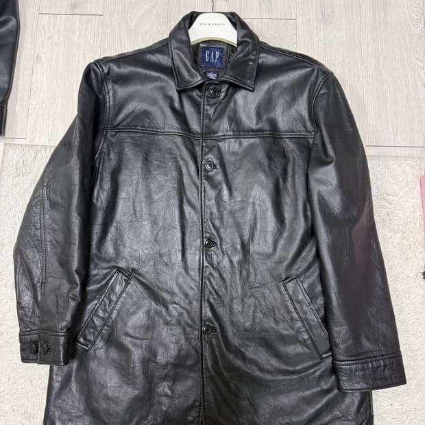 (L)gap 올드갭 레더 카코트 코트