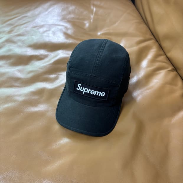 Supreme 슈프림 23ss 밀리터리 워시드 블랙 캠프캡 모자
