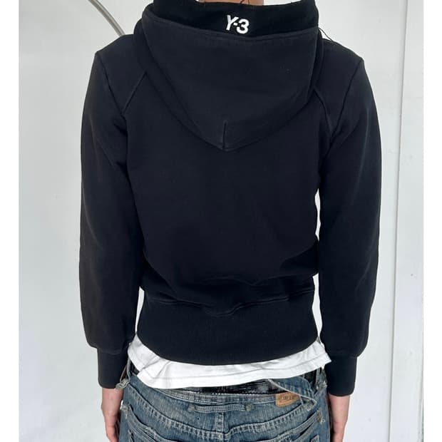 Y-3 요지야마모토 그런지 투웨이 후드집업