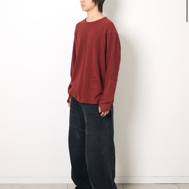 Incision Tee Dark Red