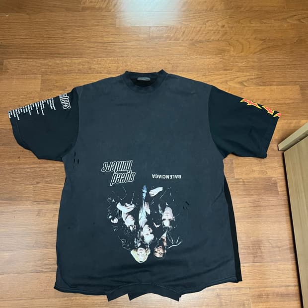 발렌시아가 스피드헌터 업사이드 다운 티셔츠 4 사이즈