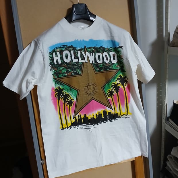 해외판 80s 알라모 할리우드 빈티지 반팔티