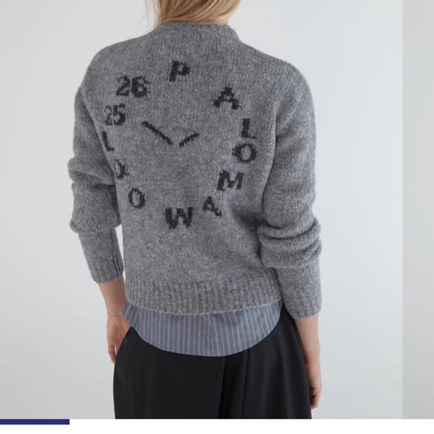 팔로마울 clock knit 니트