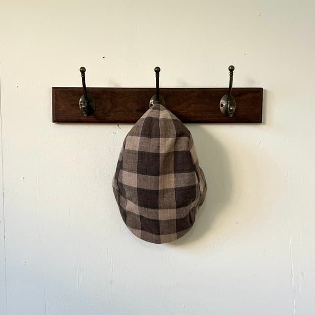 Japan vtg 클래식 체크 헌팅캡