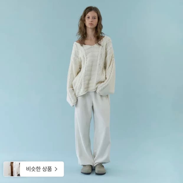 헤더먼트 헤리티지 케이블 니트