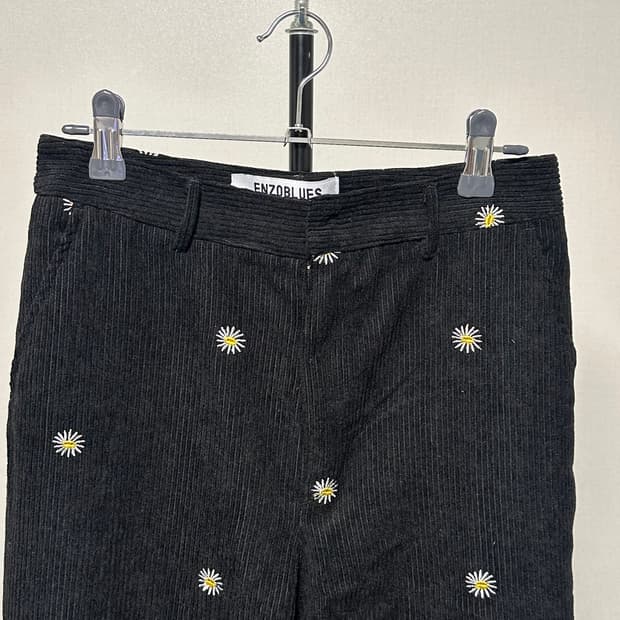 엔조블루스 코듀로이 데이지 부츠컷 팬츠 S