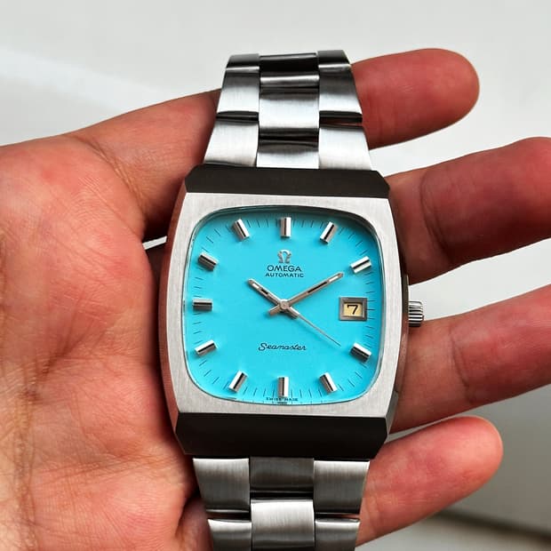 정품 오메가 희귀 씨마스터 빅 사이즈 자동 남자 시계