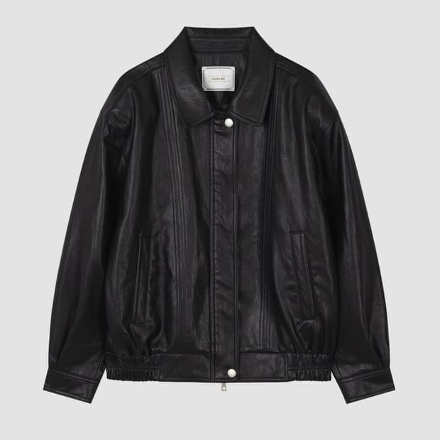 오버듀플레어 빈티지 레더 점퍼