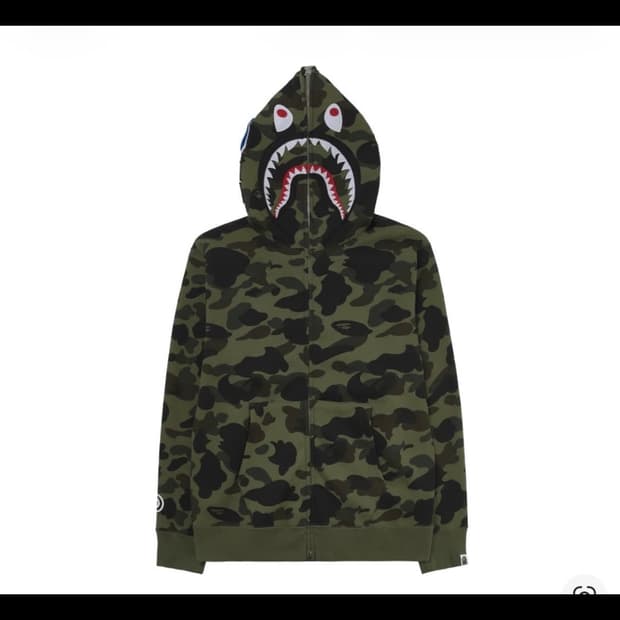 베이프 퍼스트 카모 샤크후드 XL