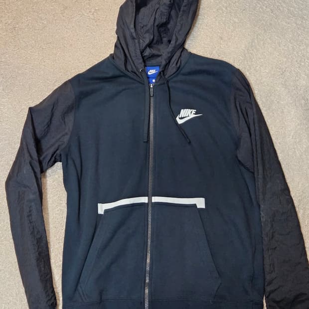 나이키 남성 블랙집업