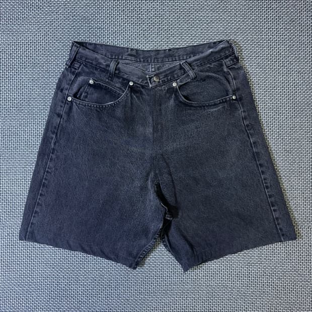 Wrangler 블랙 하프 데님(34/kold_7877)