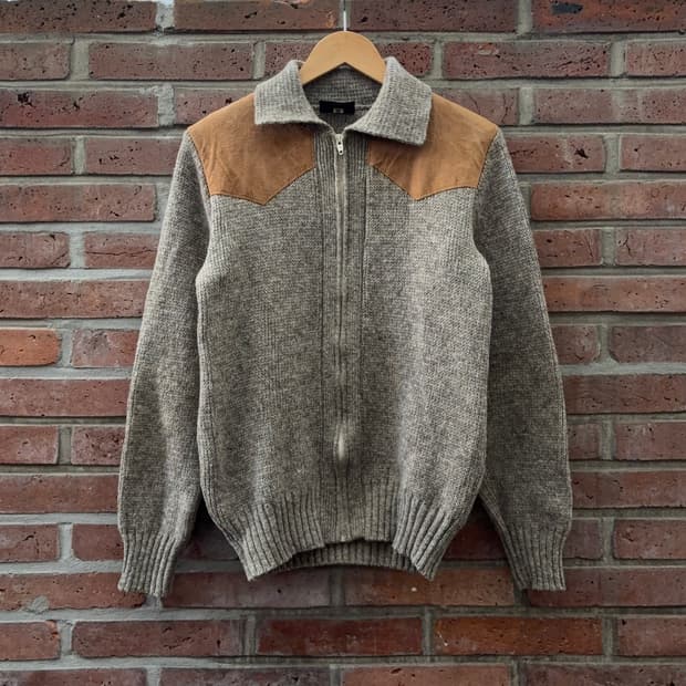 KOTARE 웨스턴 울 집업 니트