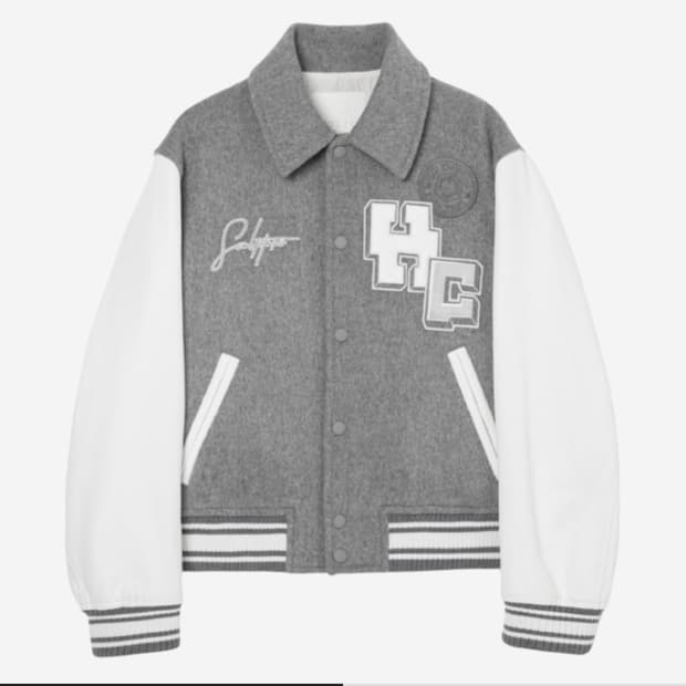 솔리드 옴므 스컬프처 바시티 점퍼 그레이 새상품(48)