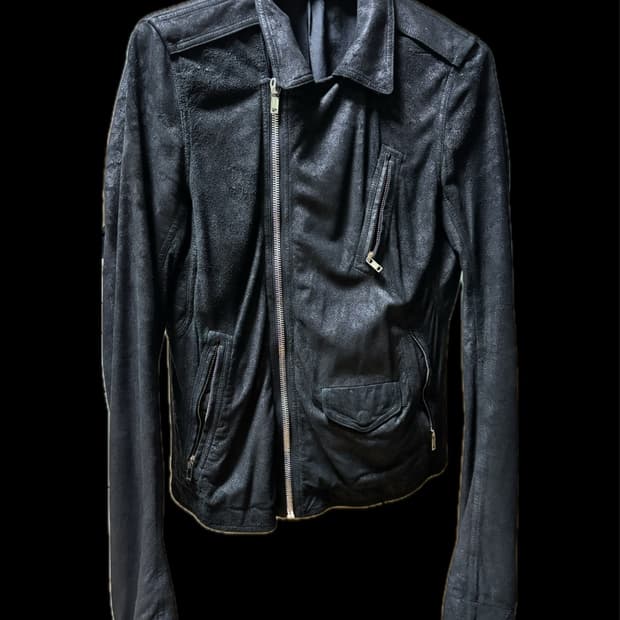 릭 오웬스 17ss 스투지 램스킨 자켓