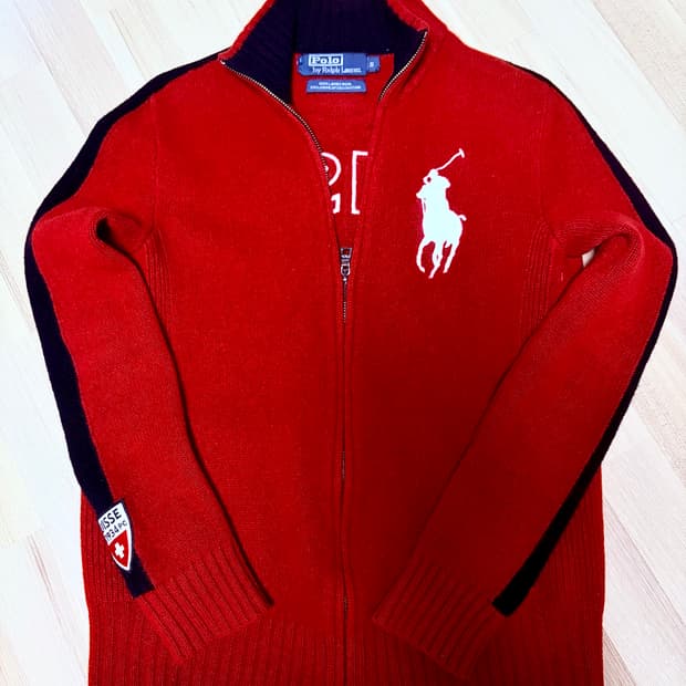 폴로 스위스 램스울 투웨이 집업