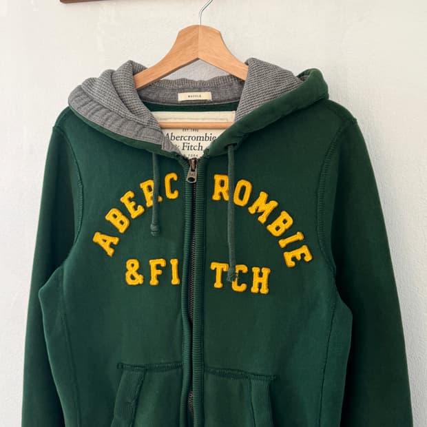 아베크롬비 딥그린 후드집업