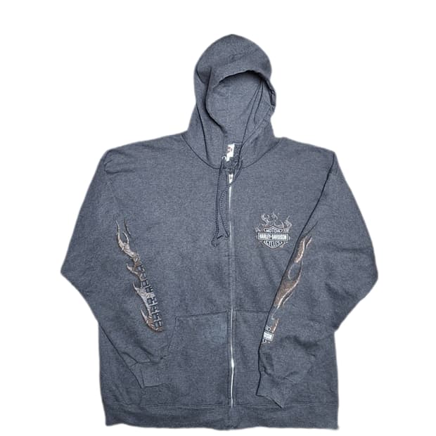 00s 할리데이비슨 플레임 후드집업