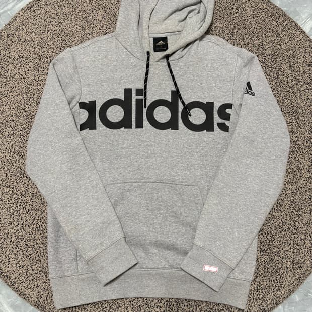 아디다스 빅로고 후드티