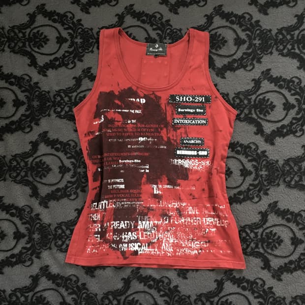 y2k 락시크 펑크 나시슬리브