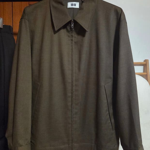 유니클로U 브라운 블루종