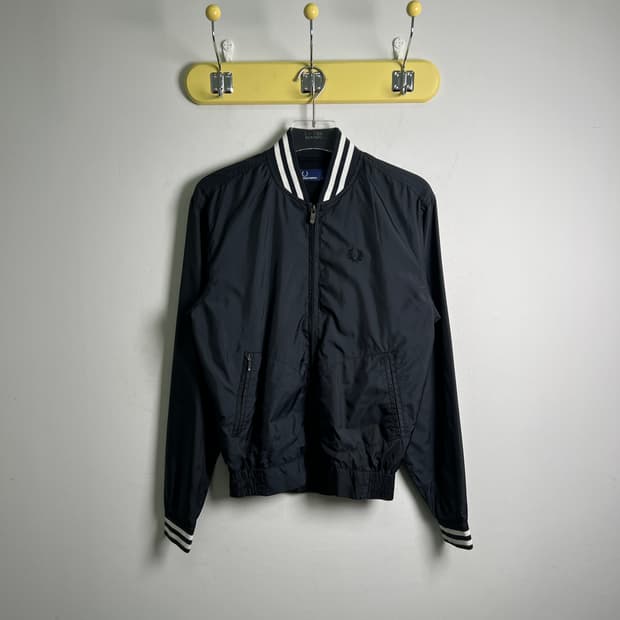 프레드페리 블랙 바람막이 블루종 자켓 XS