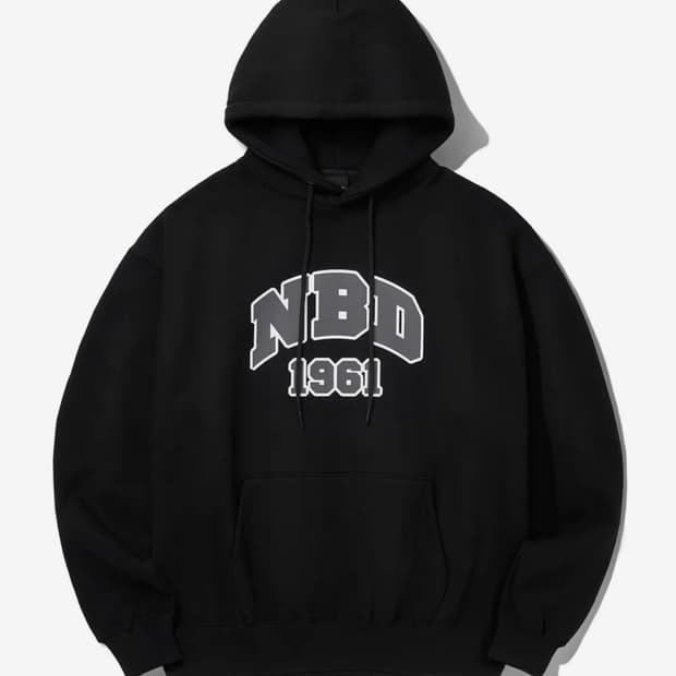 [M] 네이키드블러드17 NBD로고 기모 후드티