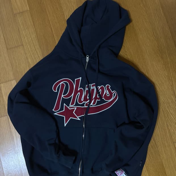 피지컬 티파트먼트 스타테일 후드집업_레드 M